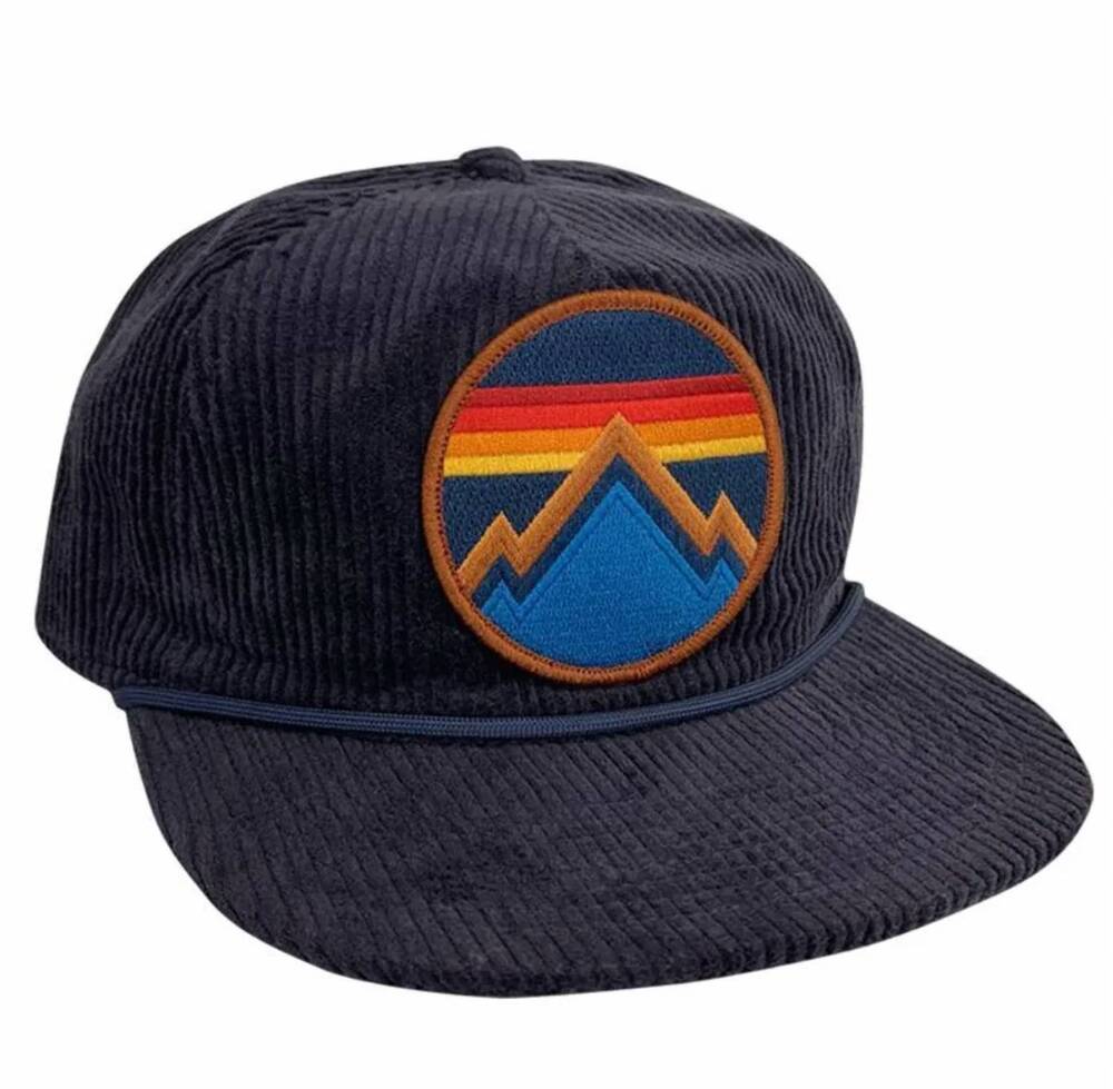NEW AVIATOR NATION unisex all seasons circle vintage corduroy trucker hat in nav